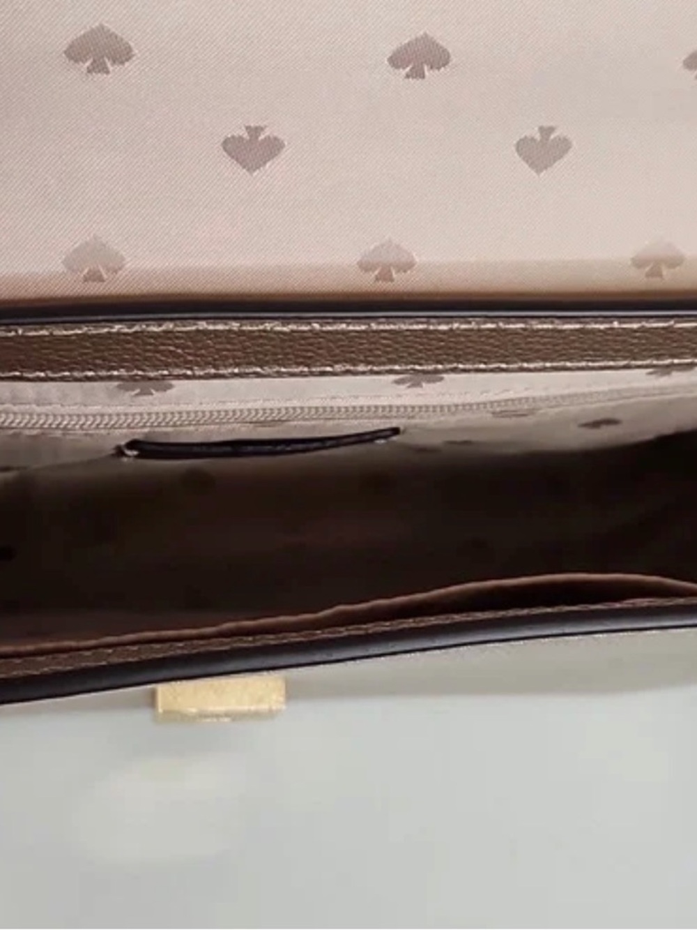 Kate Spade Patterson Drive Embellished Maisie Metallic Blush Crossbody w/dustbag - Picture 5 of 10